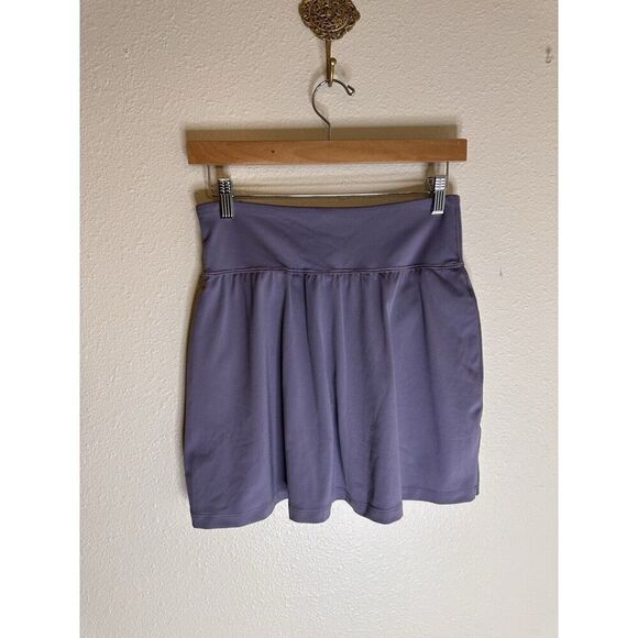 GAP Eclipse Split-Front Exercise Skort Soze Small Tall Storm Gray (purple) - Picture 5 of 7